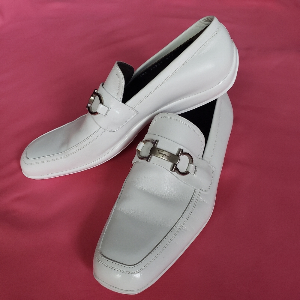 Salvatore Ferragamos - White Loafers